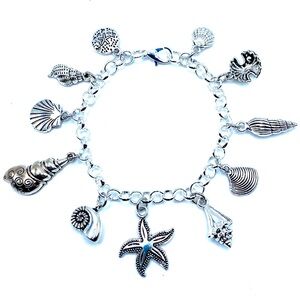 Seashell Charm Bracelet Beach Summer Ocean